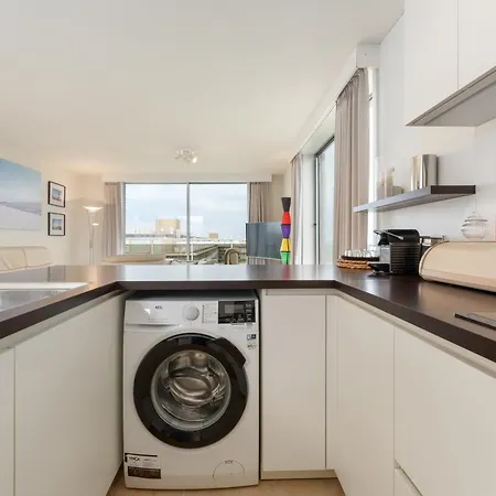 דירה Penthouse App Aan Zee Met Uniek Dakterras - 5p ניופורט