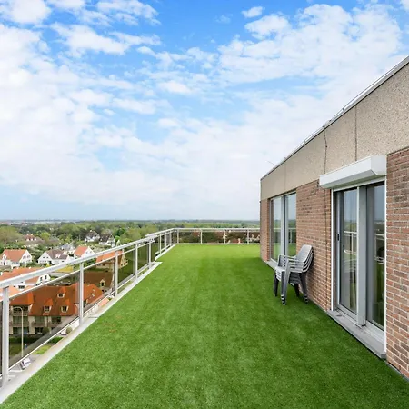 Penthouse App Aan Zee Met Uniek Dakterras - 5p דירה *